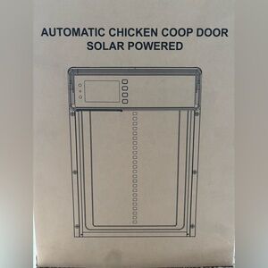 Solar Automatic Chicken Coop Door Opener with Timer Light Sensor Remote Control
